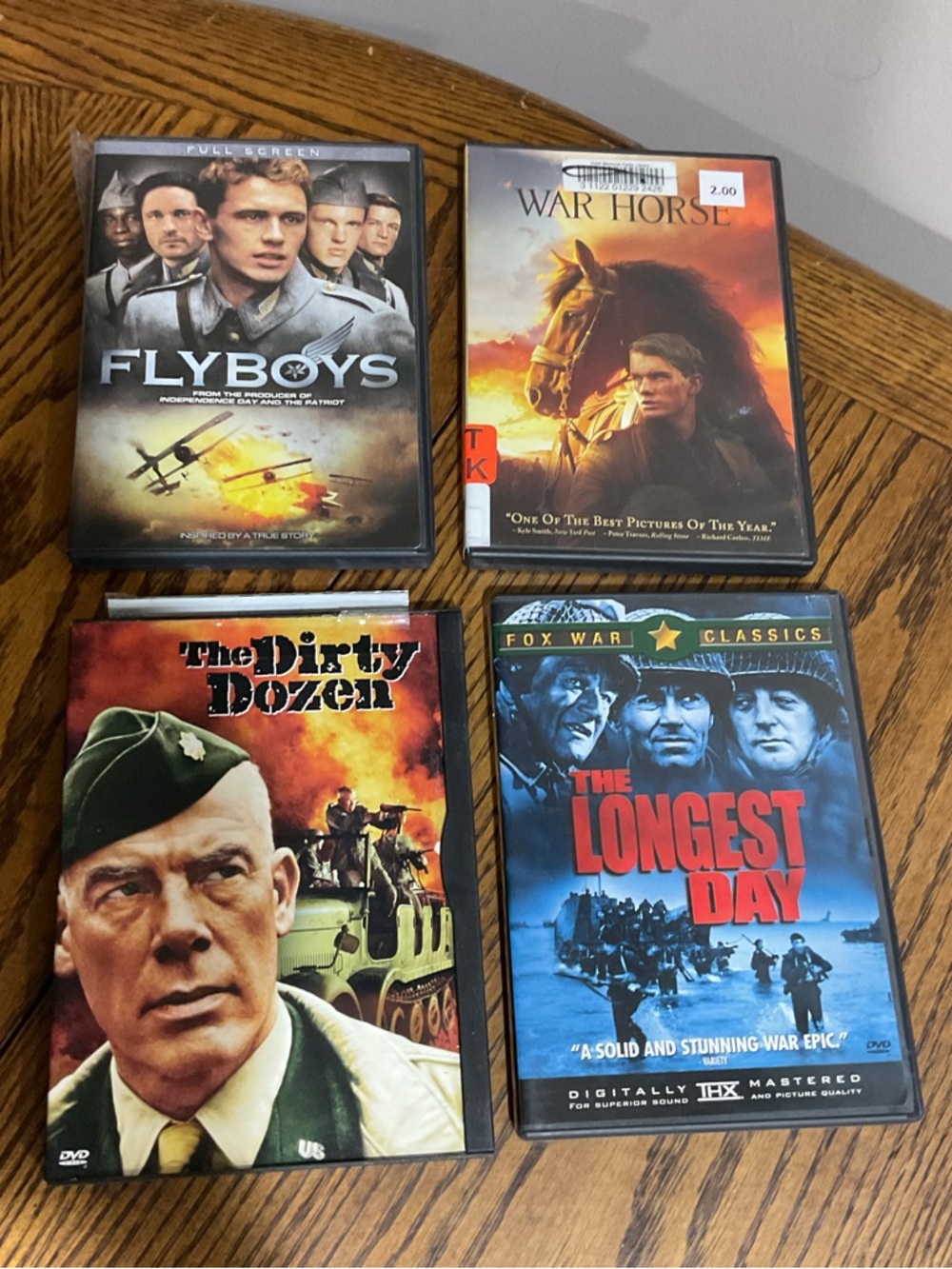 4 Classic War DVDs 📀 WW 1 & 2 military